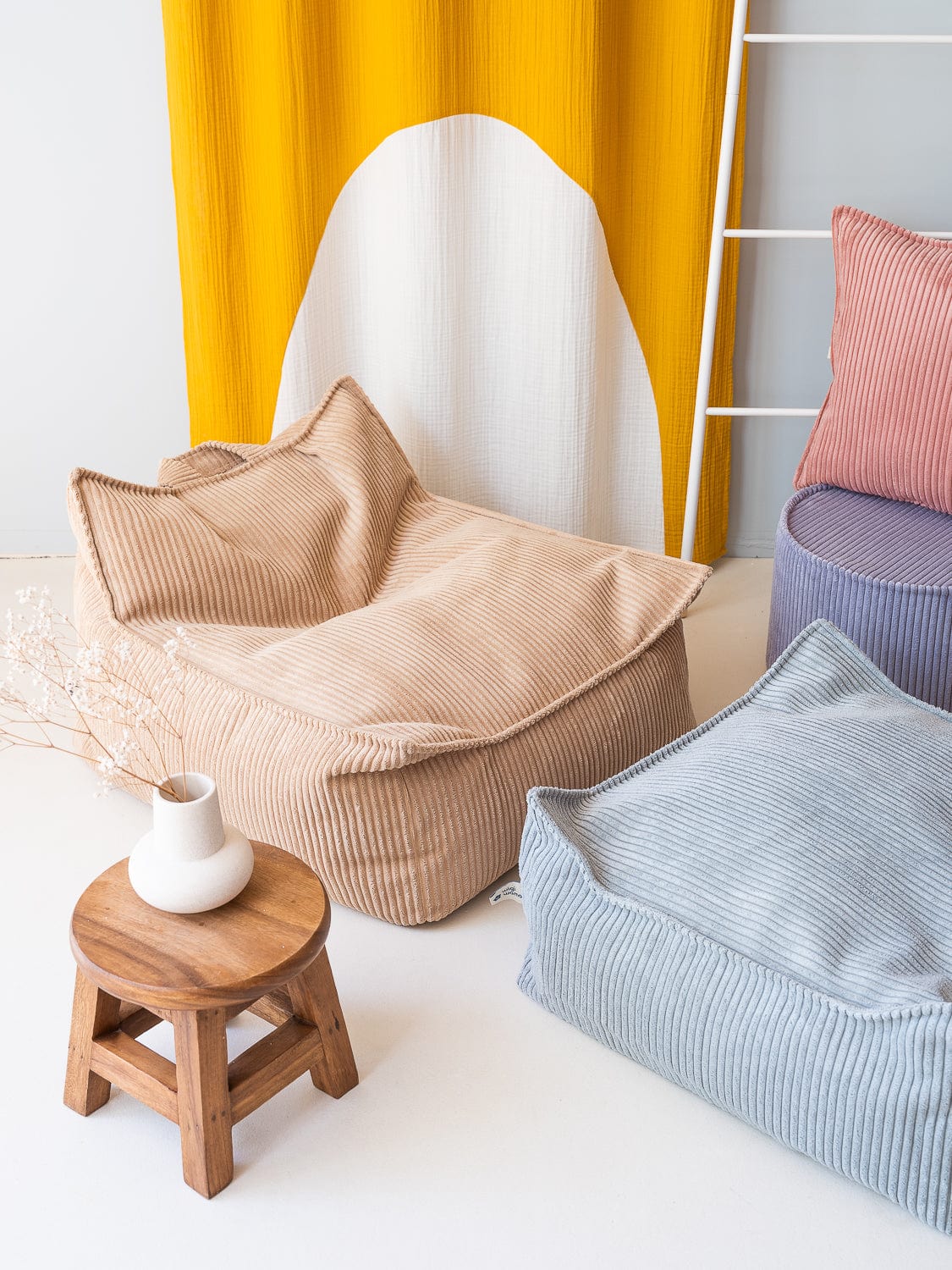 Pouf pour Enfant - Vert d'Eau