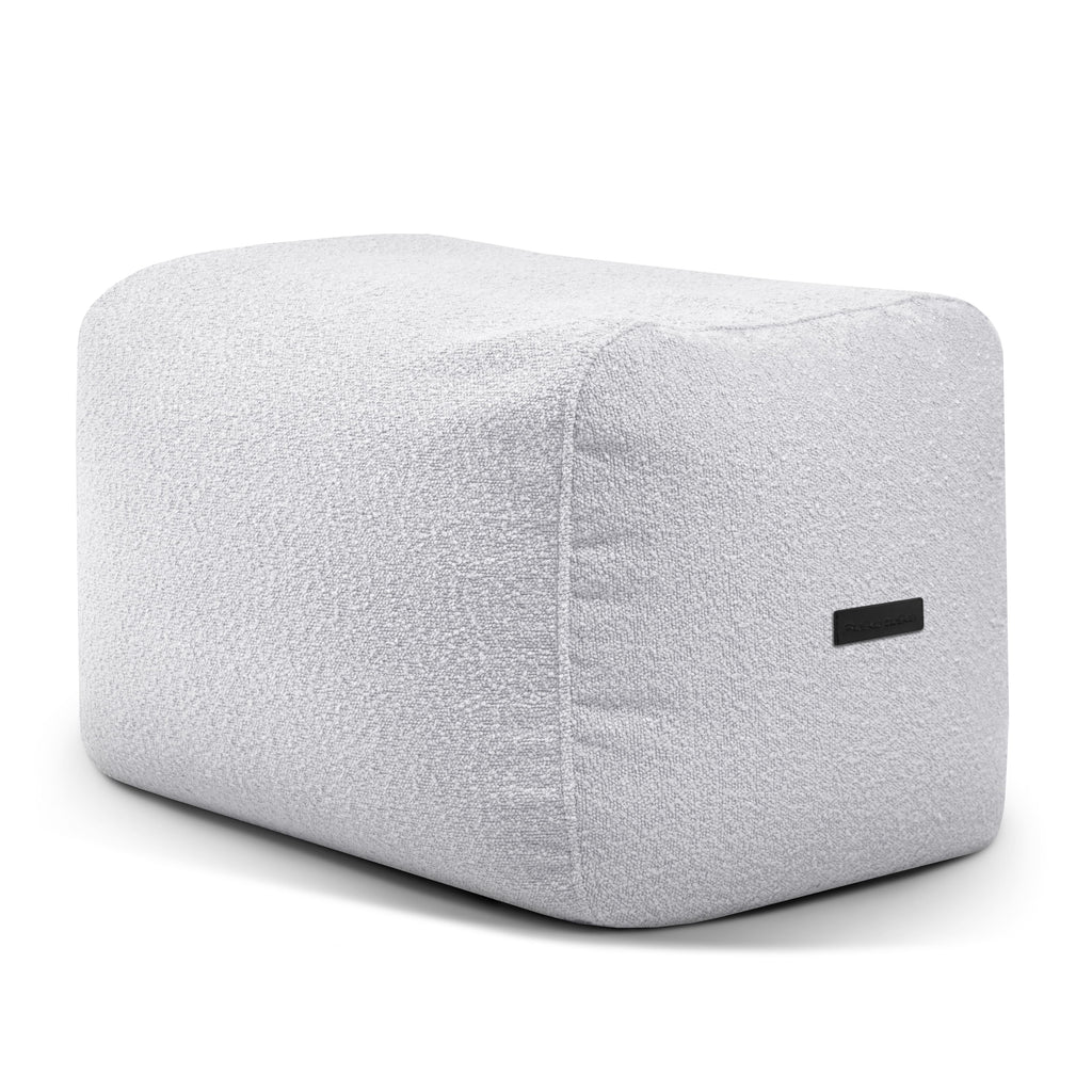 Pouf Repose Pied Mouton Gris Perle Pouf Français