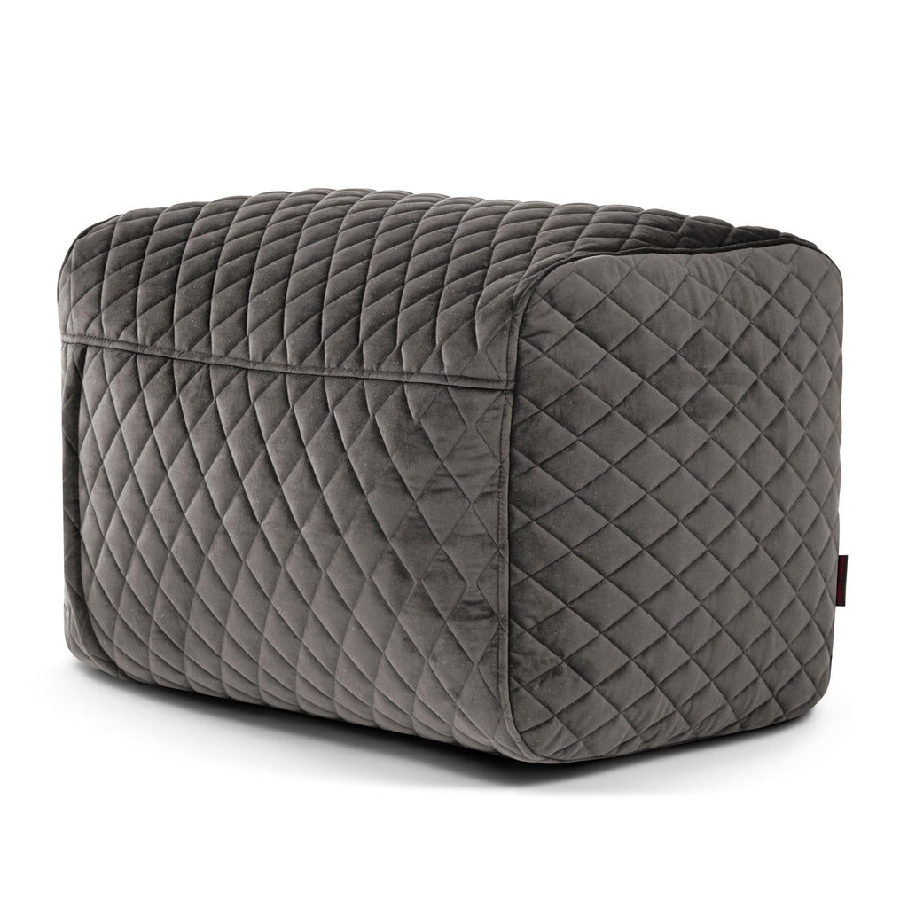 Pouf Repose Pied Royal Gris Anthracite Pouf Français