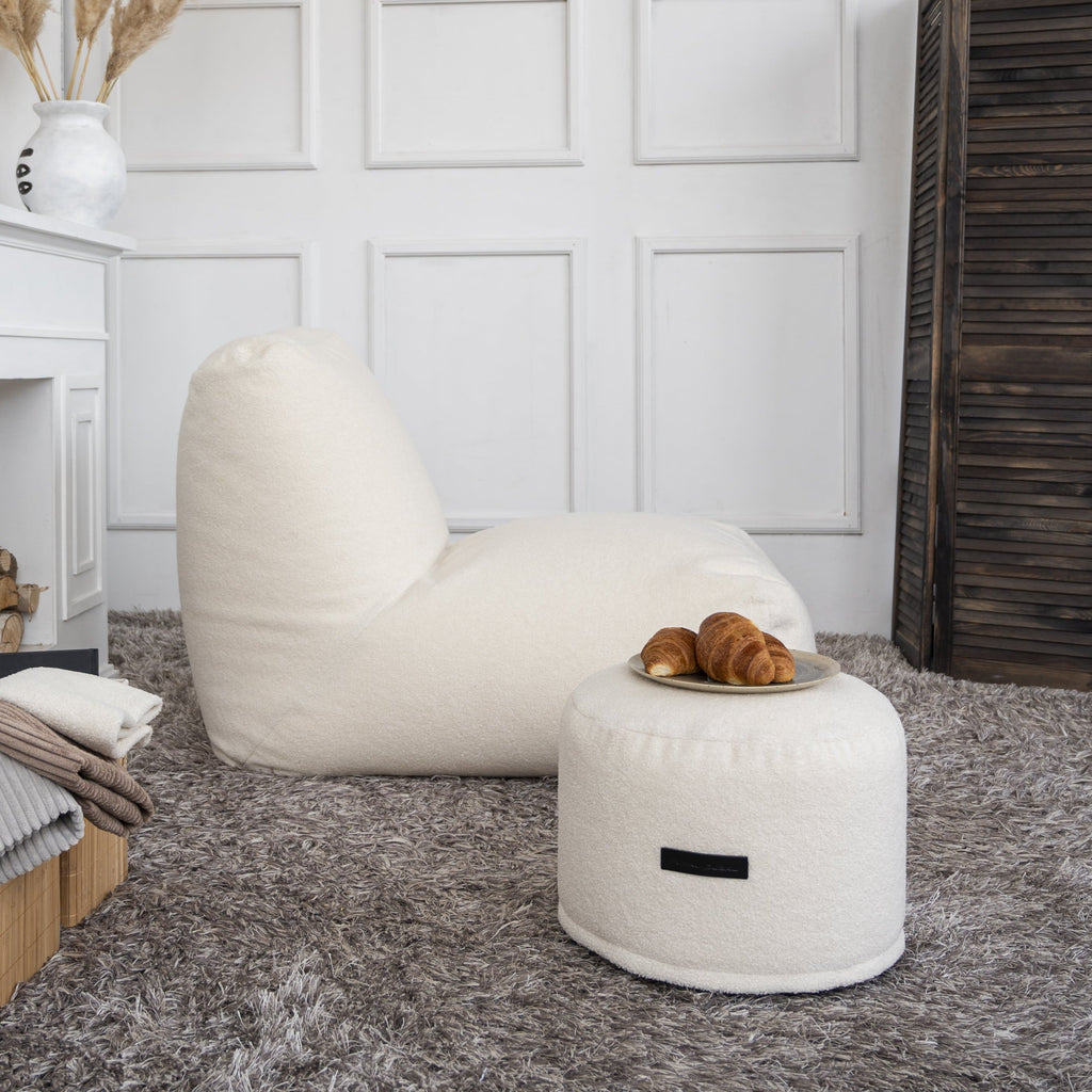 Pouf Rond Bouclette Pouf Français