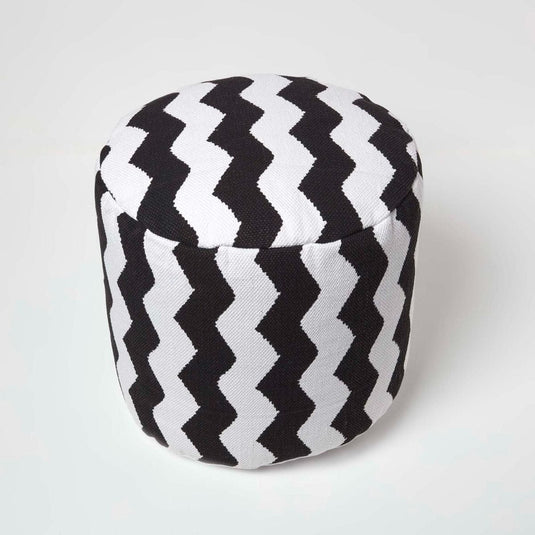 Pouf Rond Chevron