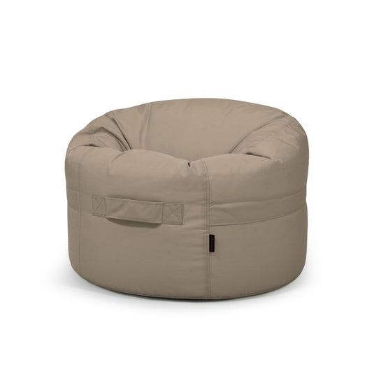 Pouf Rond Exterieur Marron Taupe