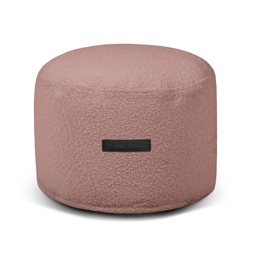 Pouf Rond mouton Rose Taupe Beaumont Concept
