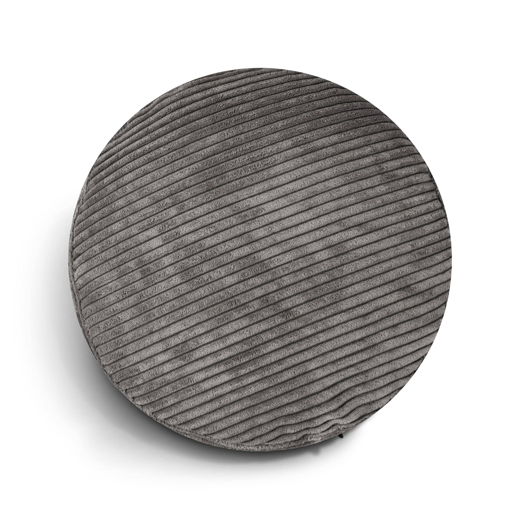 Pouf Rond Velours Cotelé Pouf Français