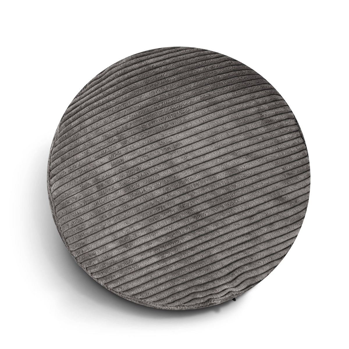 Pouf Rond Velours Cotelé Pouf Français