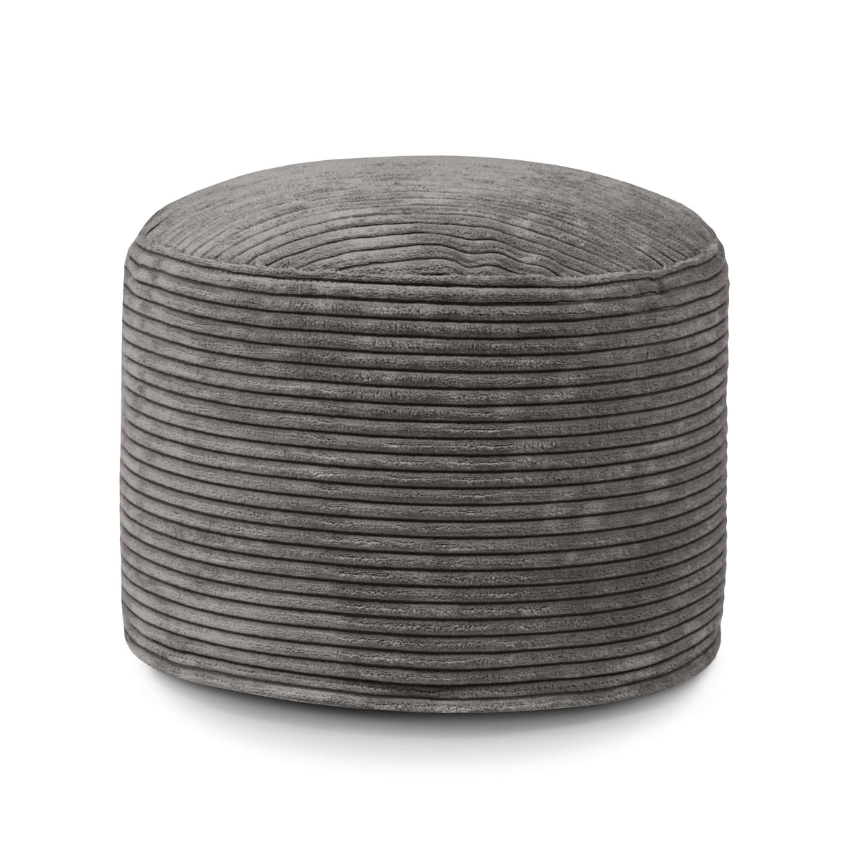 Pouf Rond Velours Cotelé Pouf Français