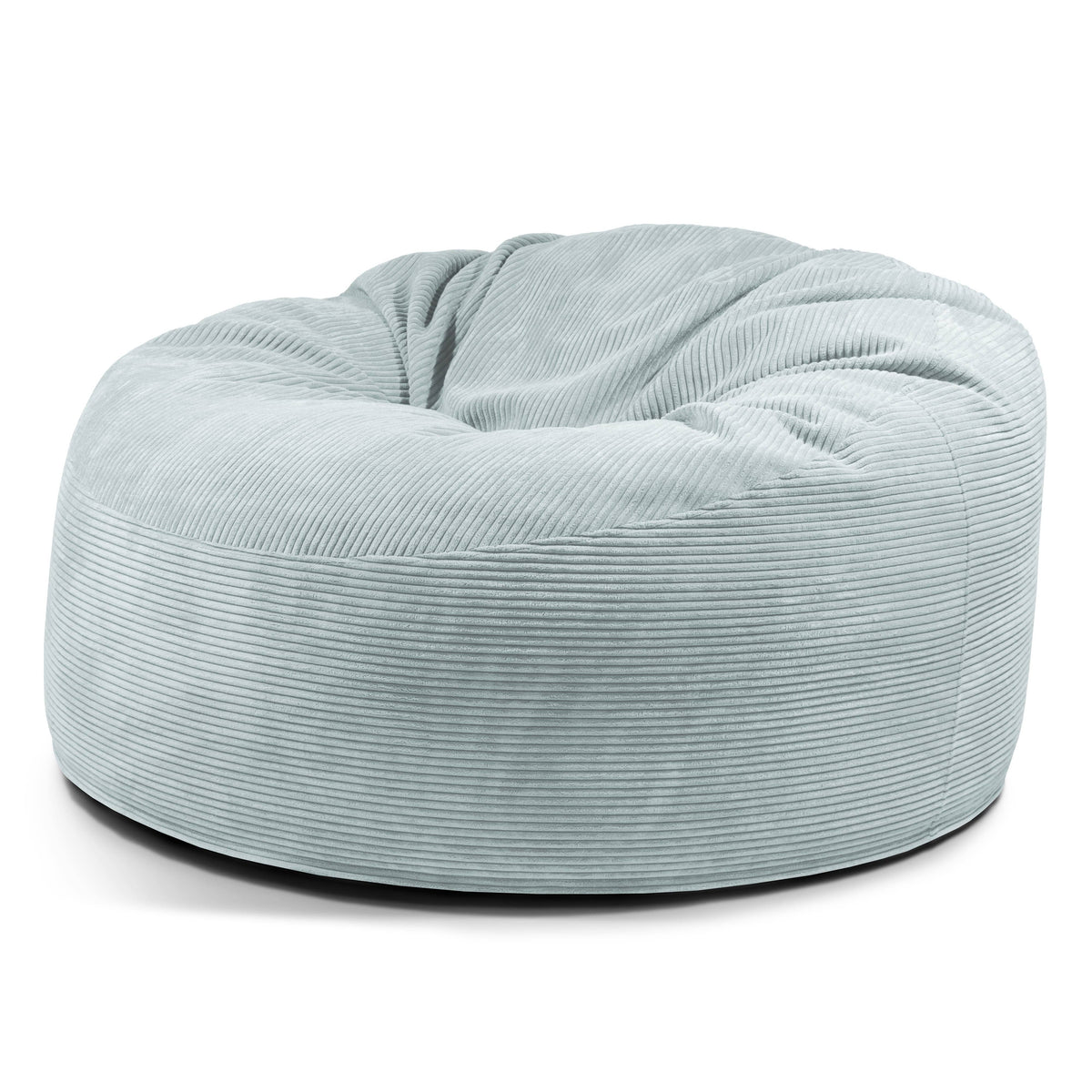 Pouf Salon XXL Velours Cotelé Vert d'eau Pouf Français