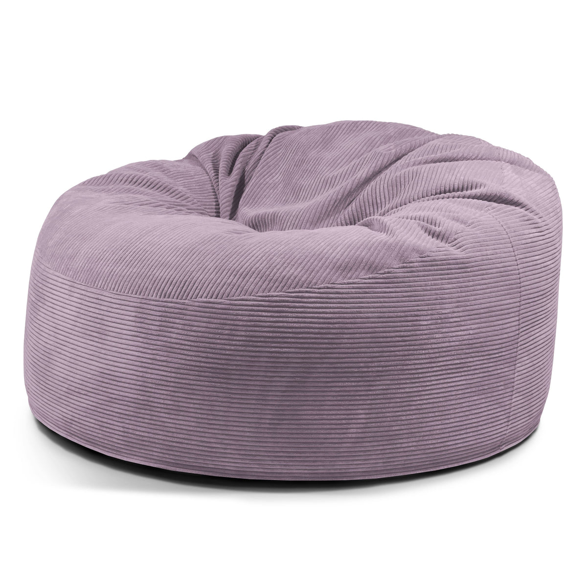 Pouf Salon XXL Velours Cotelé Violet Lavande Pouf Français