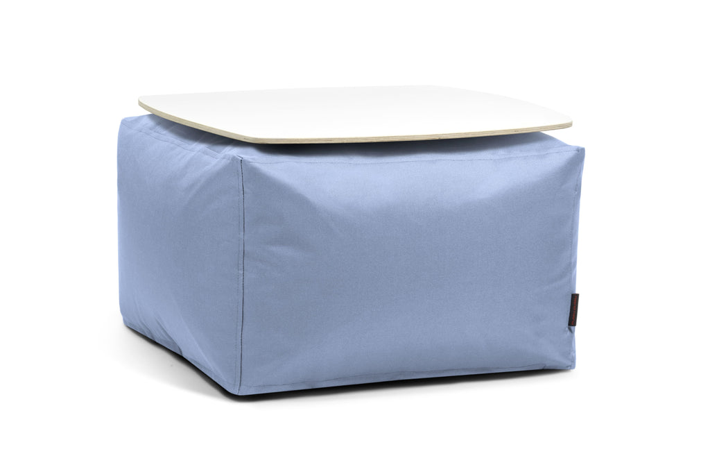 Pouf Table Basse Chambre Bleu Ciel