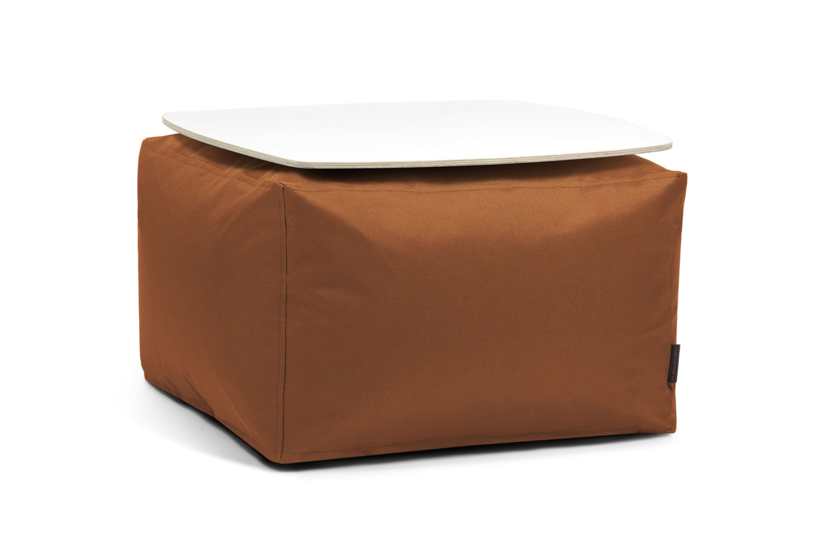 Pouf Table Basse Chambre Marron Cuivré