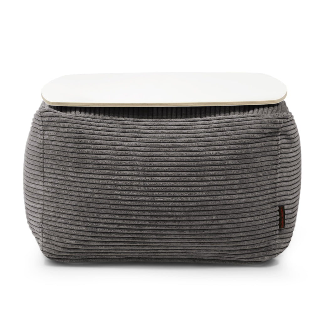 Pouf Table Basse en Velours Côtelé
