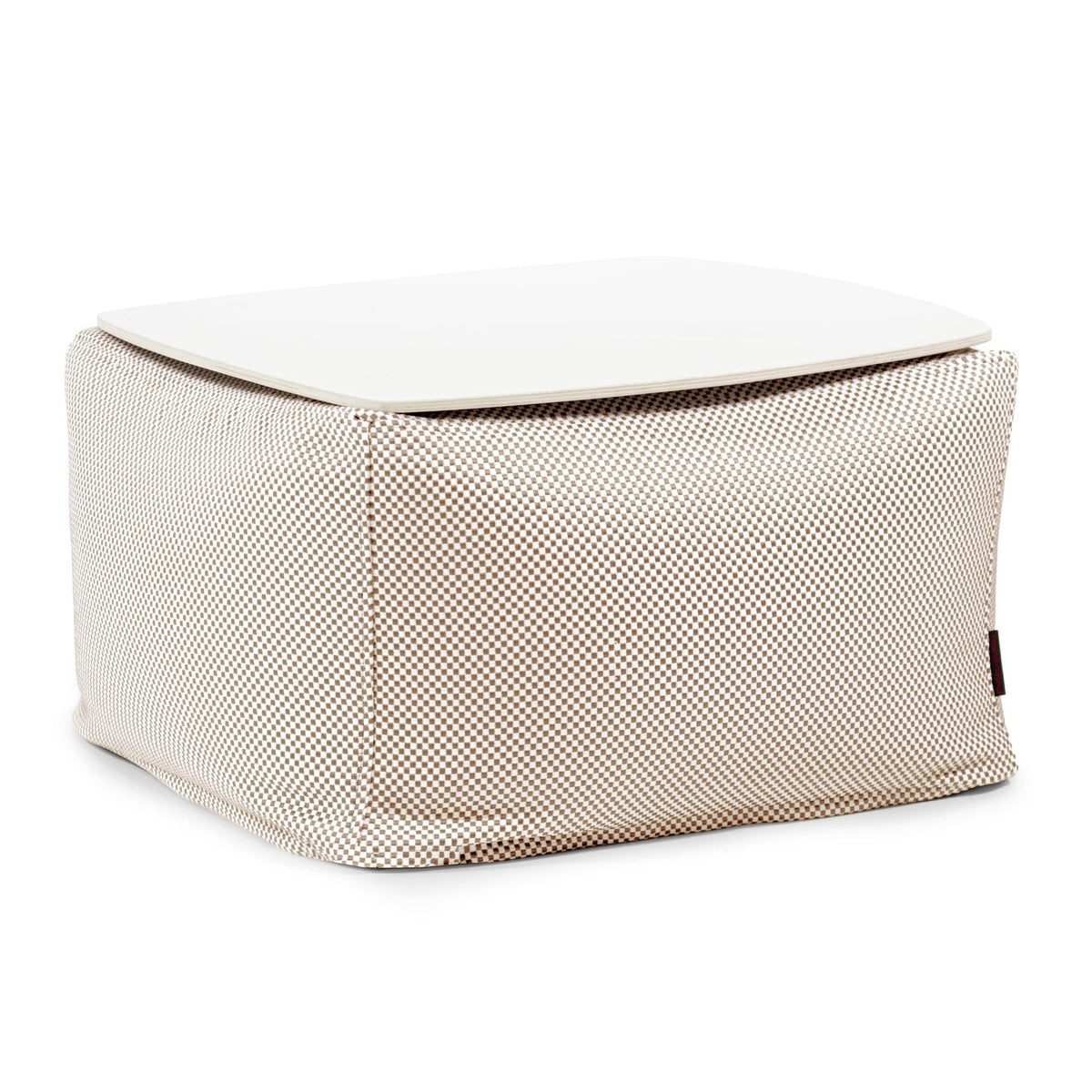 Pouf Table Basse Piscine Beige Crème