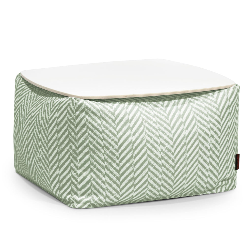 Pouf Table Basse pour Jardin Vert Forêt
