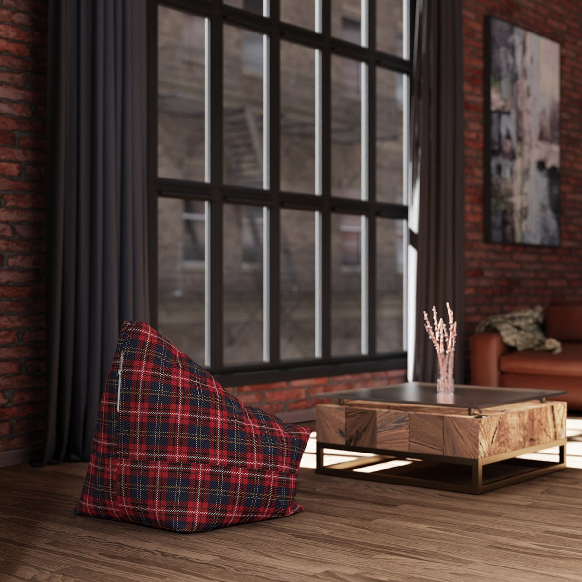 Pouf Tartan