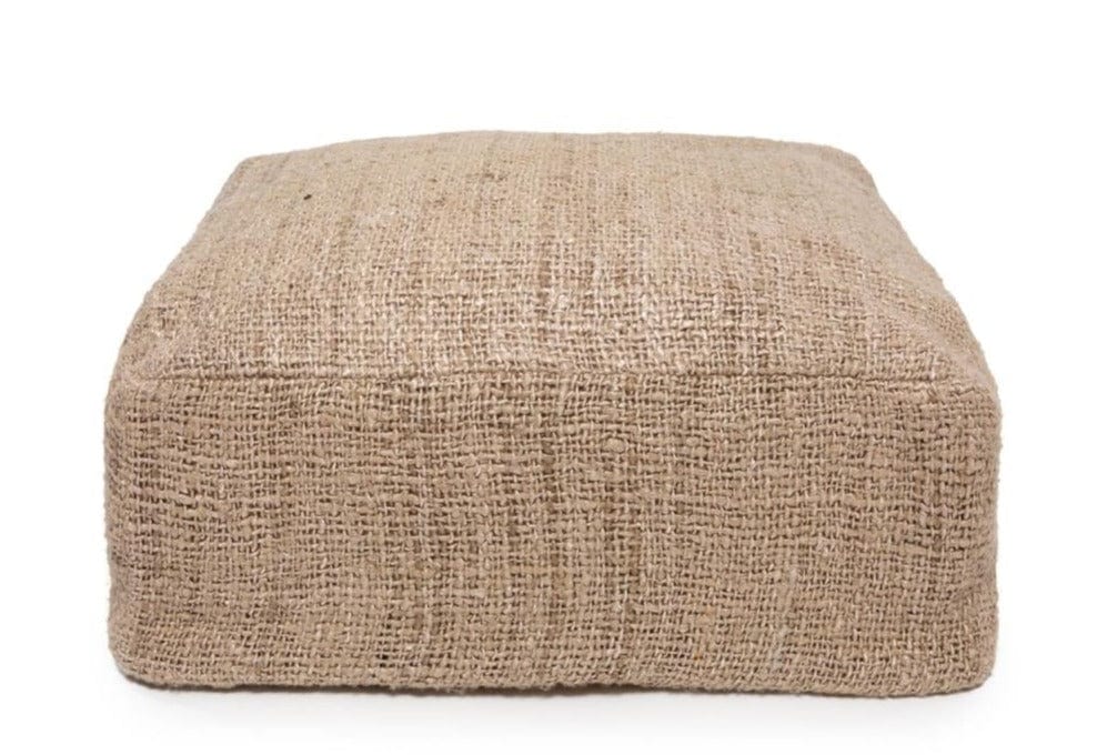 Pouf Tressé Beige