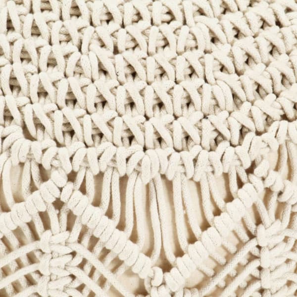 Pouf Tressé en Coton Macramé Pouf Tressé Pouf Français