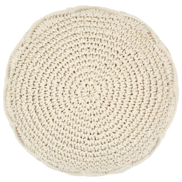 Pouf Tressé en Coton Macramé Pouf Tressé Pouf Français