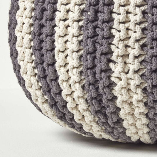 Pouf Tricot Grosse Maille