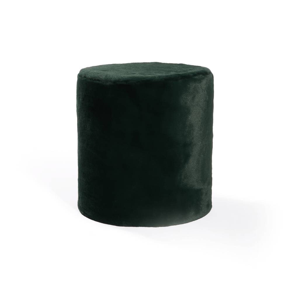 Pouf Velours Vert
