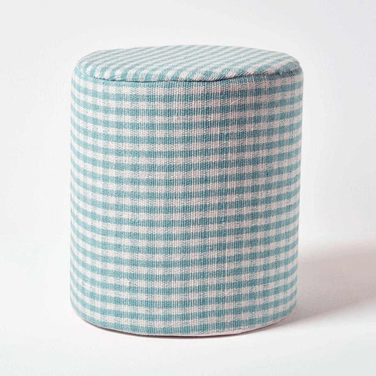 Pouf Vichy Bleu