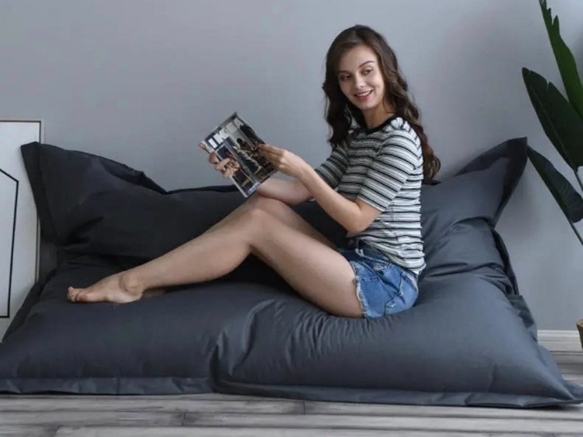 Pouf XXL Gris