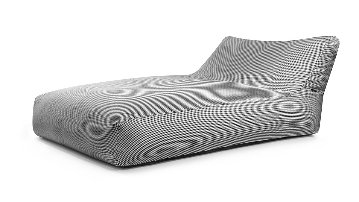 Sunbed pour Piscine Noir et Blanc