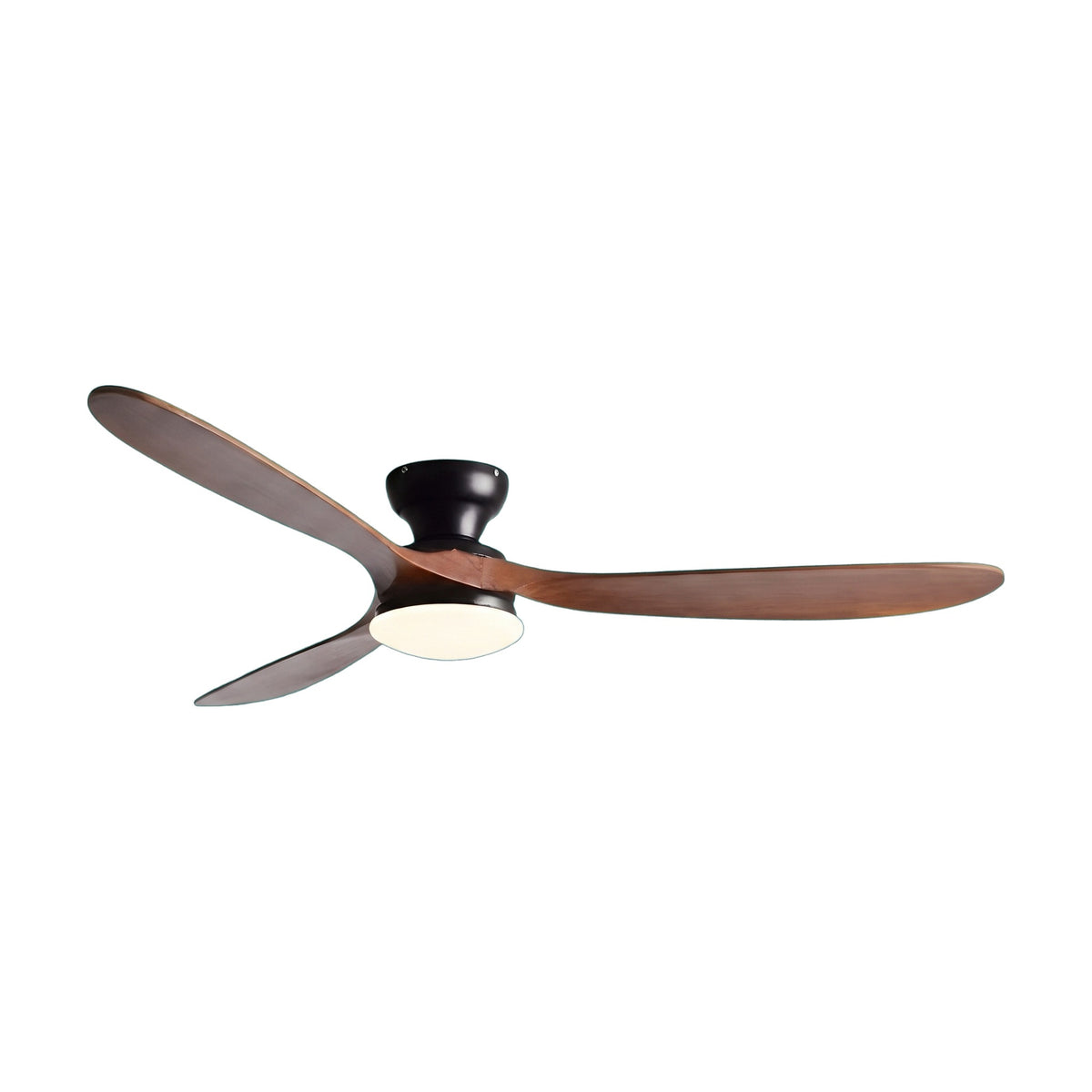 Ventilateur de Plafond en Bois Massif Silencieux Haut de Gamme Avec Lumière LED, Télécommande et Réversible Été/Hiver - Sylvane