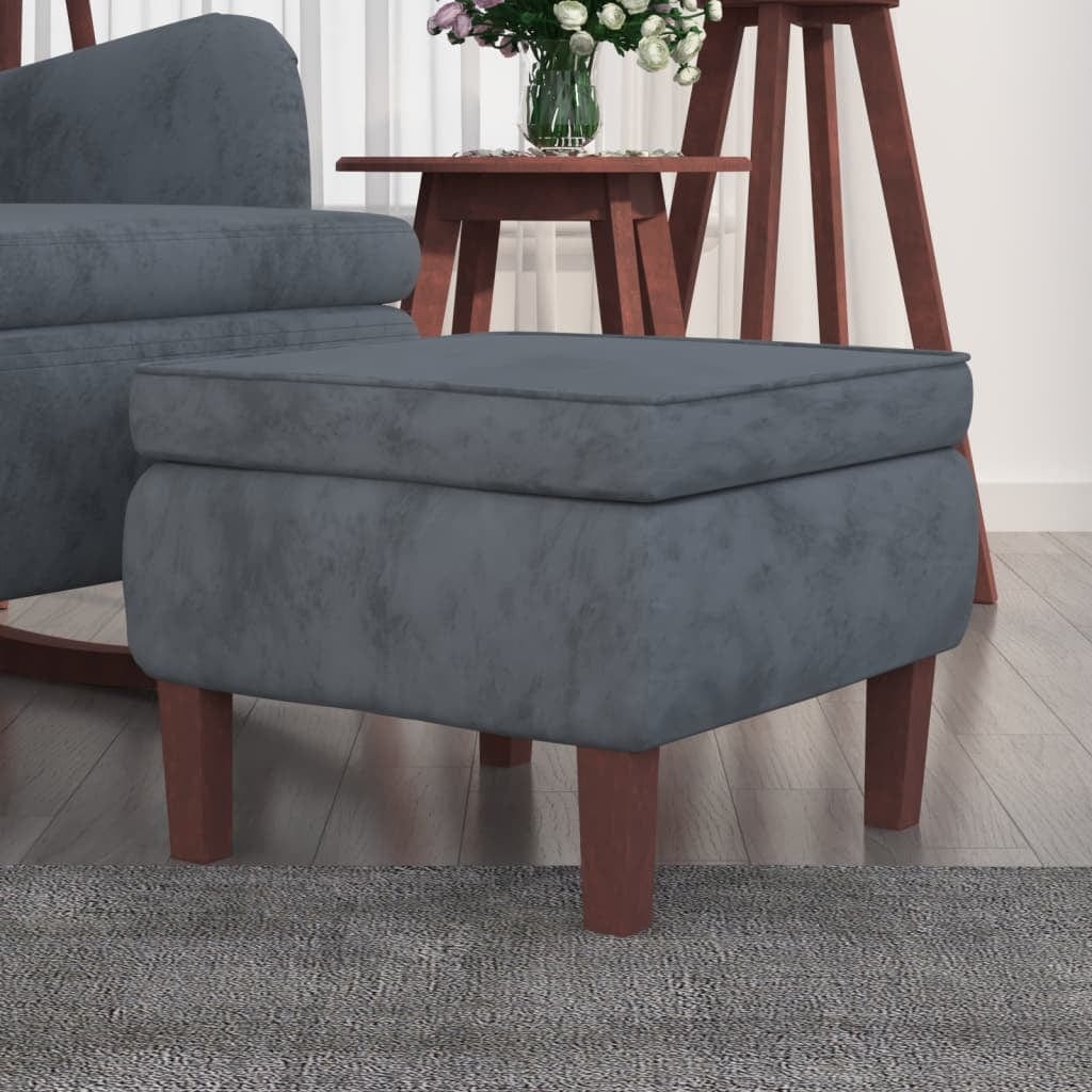 Tabouret Pouf Gris