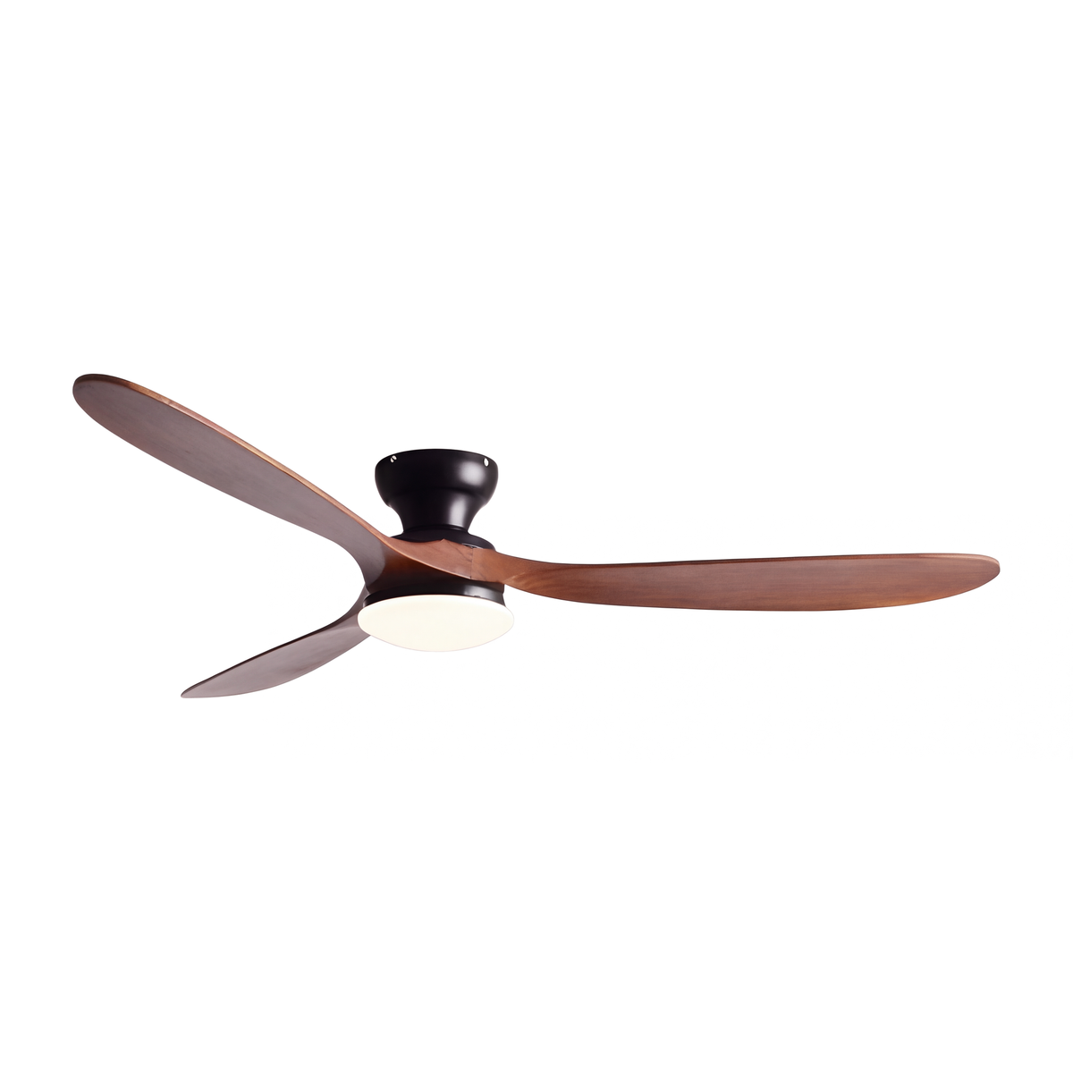 Ventilateur de Plafond en Bois Massif Silencieux Haut de Gamme Avec Lumière LED, Télécommande et Réversible Été/Hiver - Sylvane