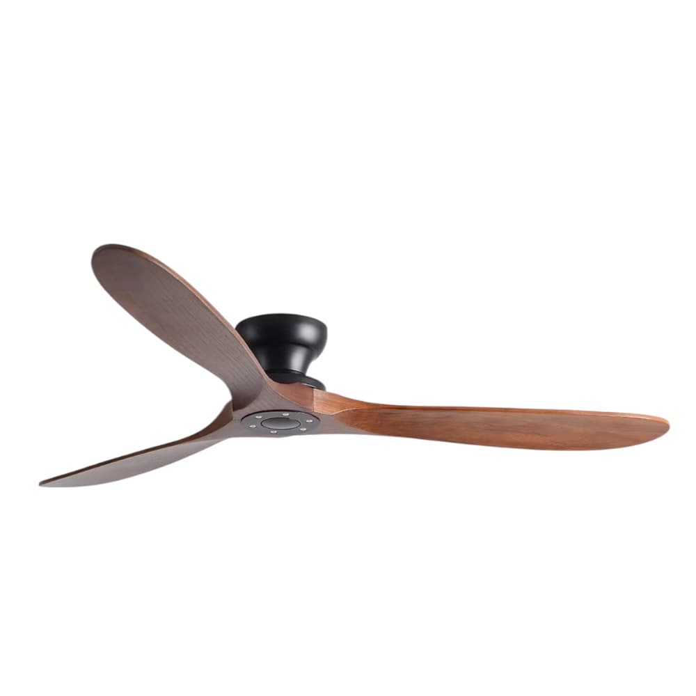 Ventilateur de Plafond avec moteur DC 106 cm (pièces 12m²-18m²) / Noir / Sans éclairage