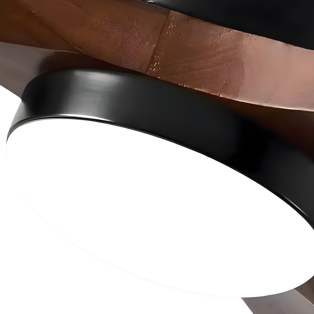 Ventilateur de Plafond en Bois avec LED Intégrée