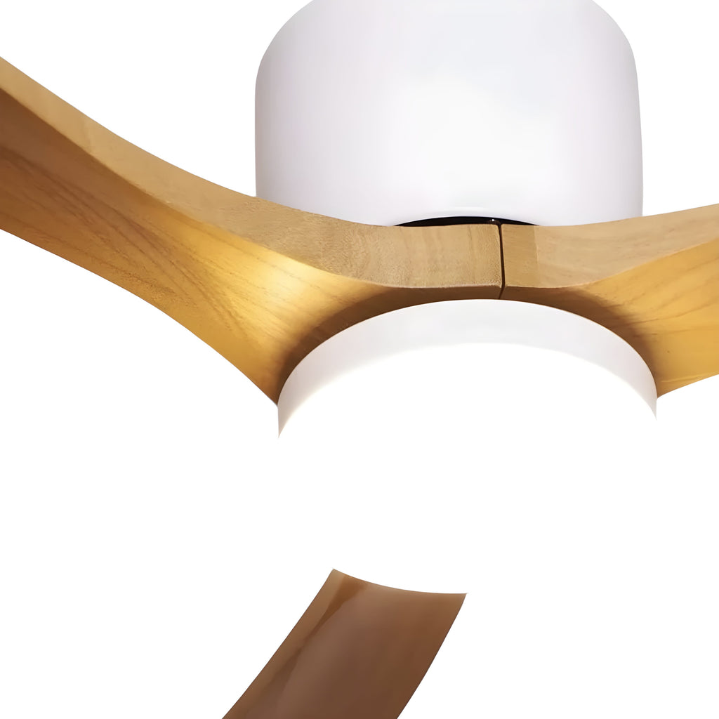 Ventilateur de Plafond en Bois avec LED Intégrée
