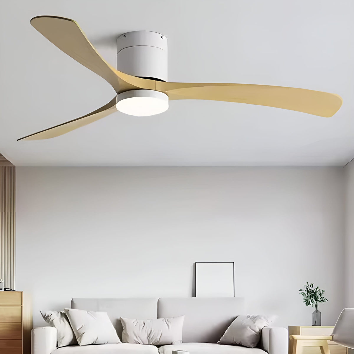 Ventilateur de Plafond LED avec Télécommande et Moteur DC