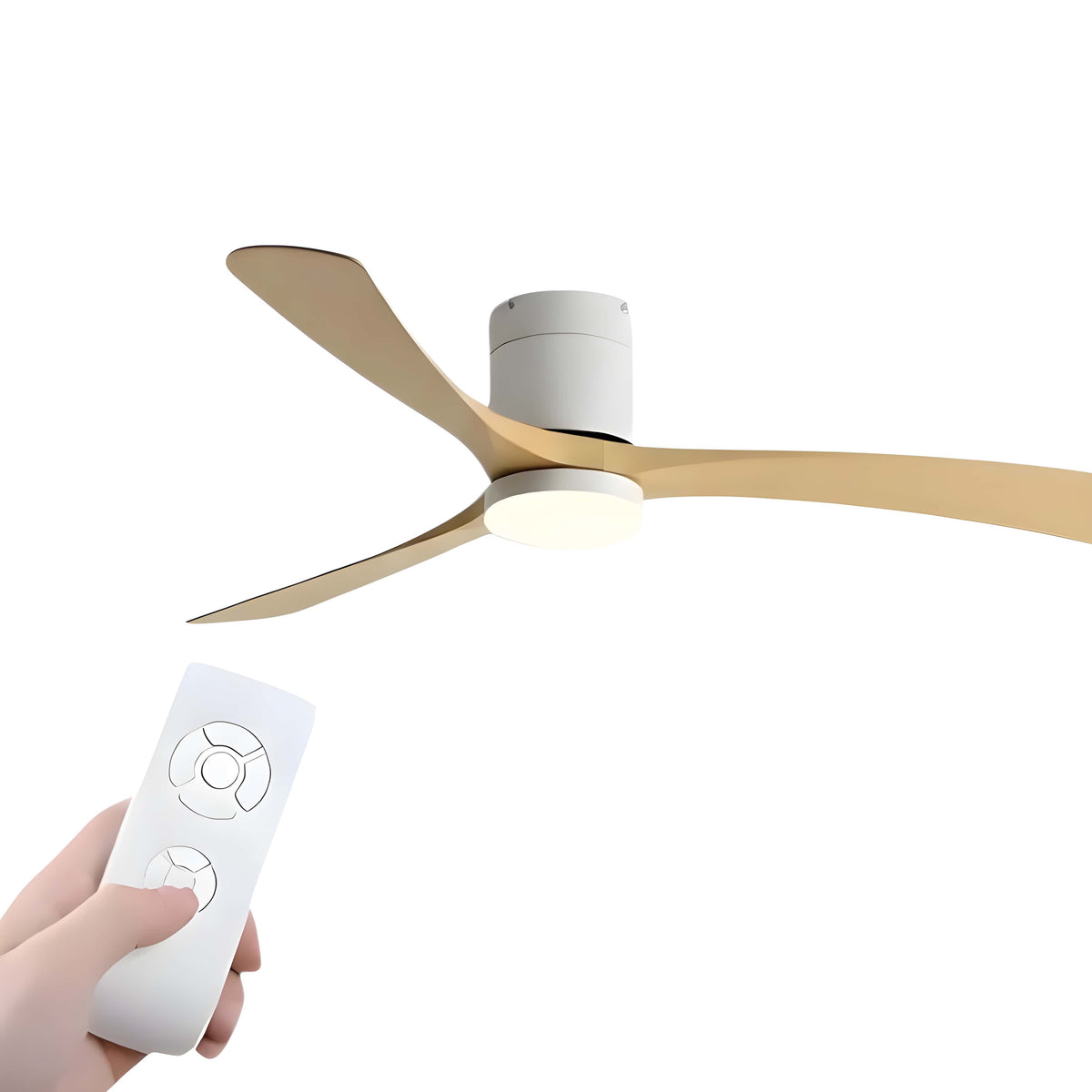Ventilateur de Plafond LED avec Télécommande et Moteur DC
