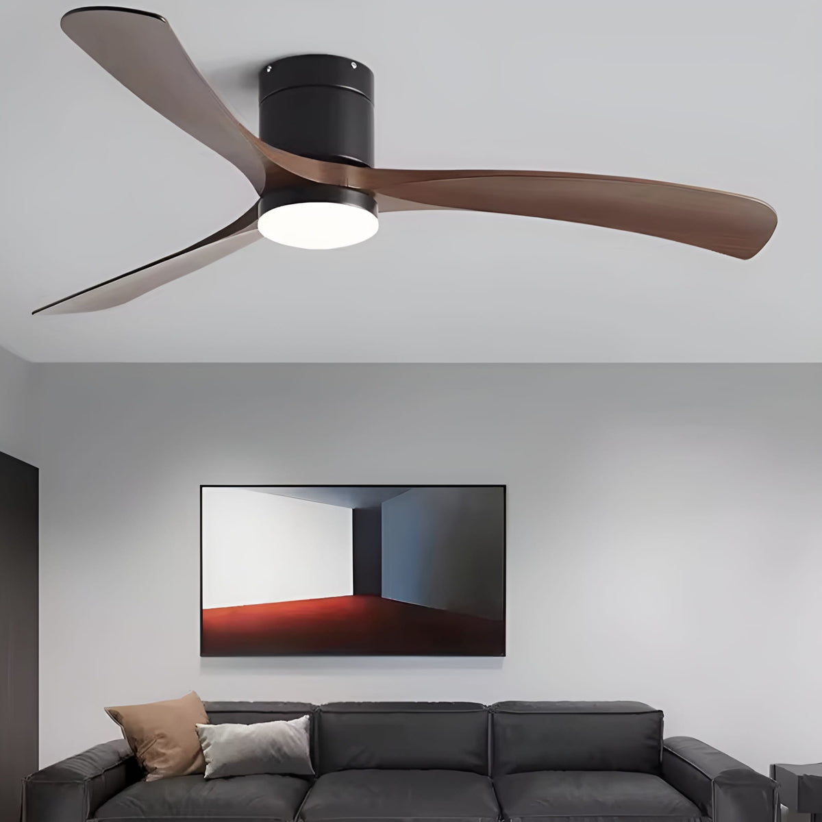 Ventilateur de Plafond LED avec Télécommande et Moteur DC