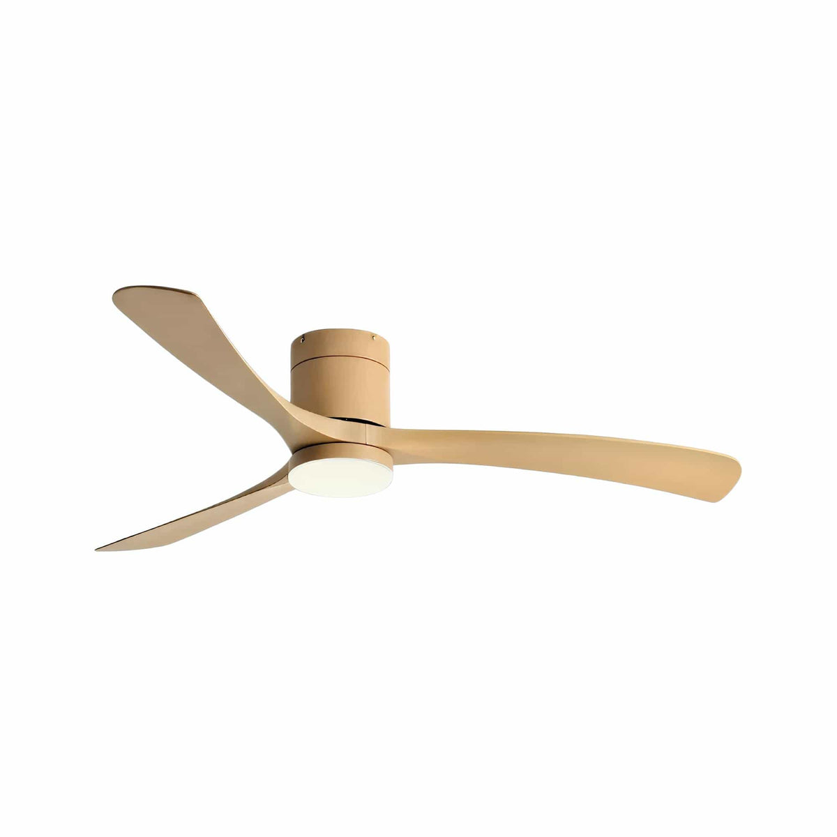 Ventilateur de Plafond LED avec Télécommande et Moteur DC Effet bois intégral / Ø 96.5 cm x H 27.4 cm