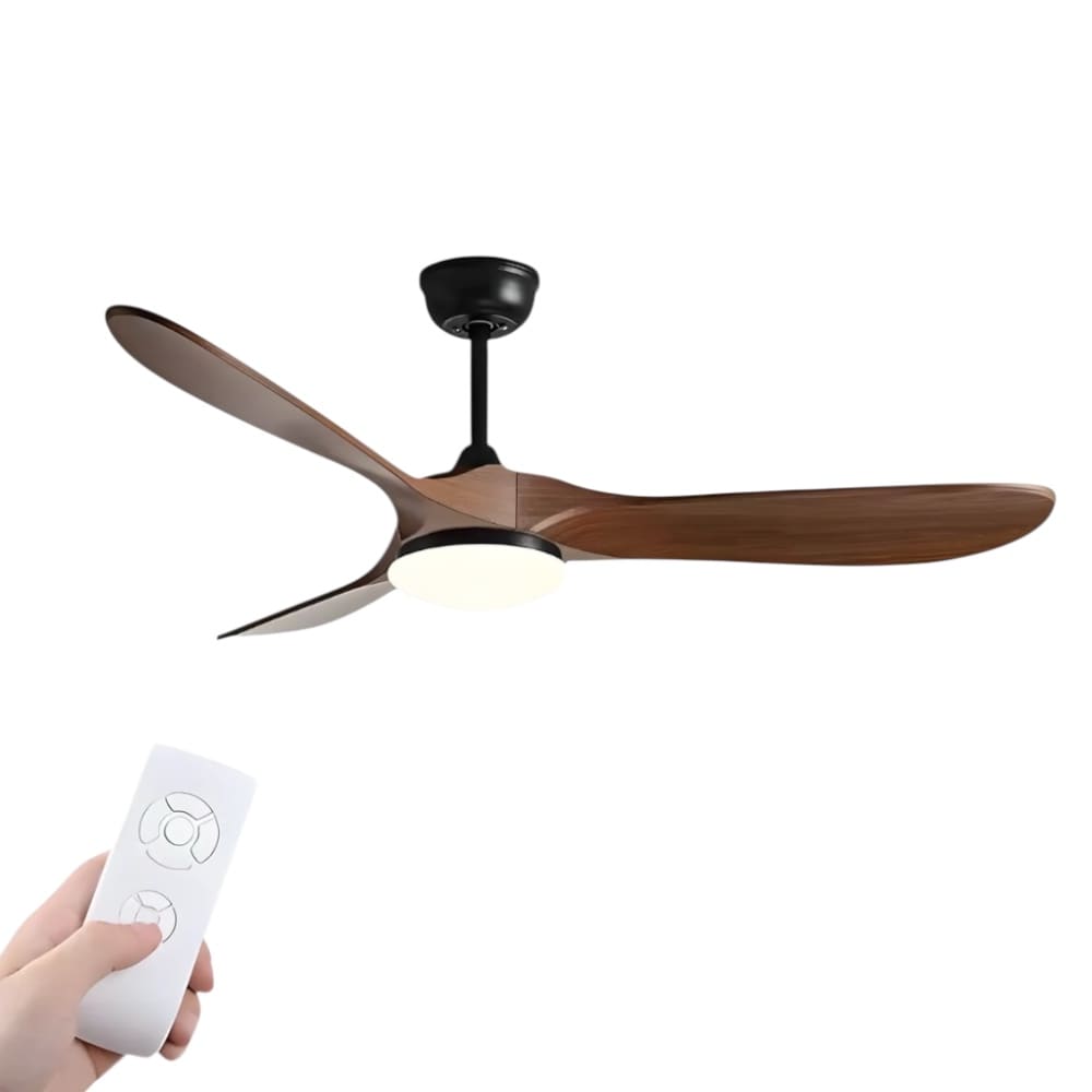 Ventilateur de plafond Maverick avec éclairage, télécommande et moteur DC