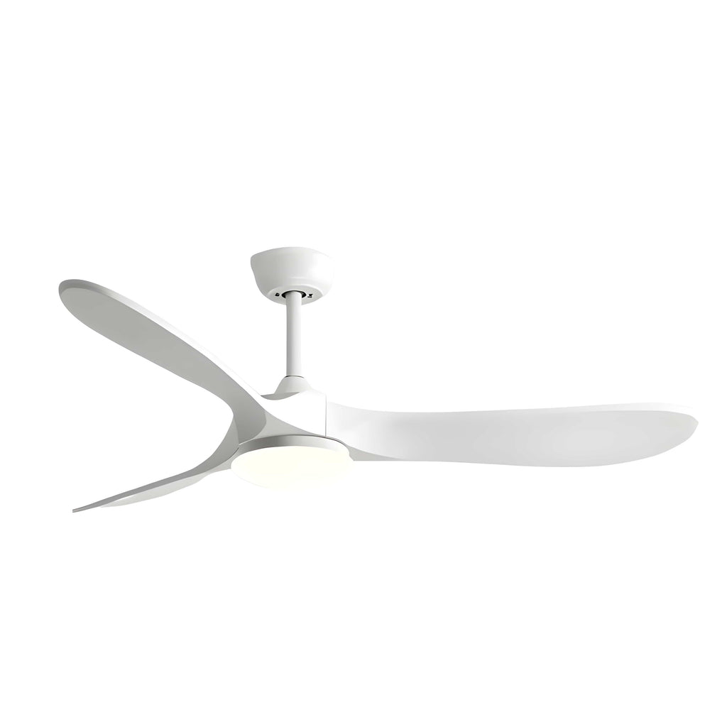 Ventilateur de plafond Maverick avec éclairage, télécommande et moteur DC ∅ 92 cm x H 25 cm / Blanc