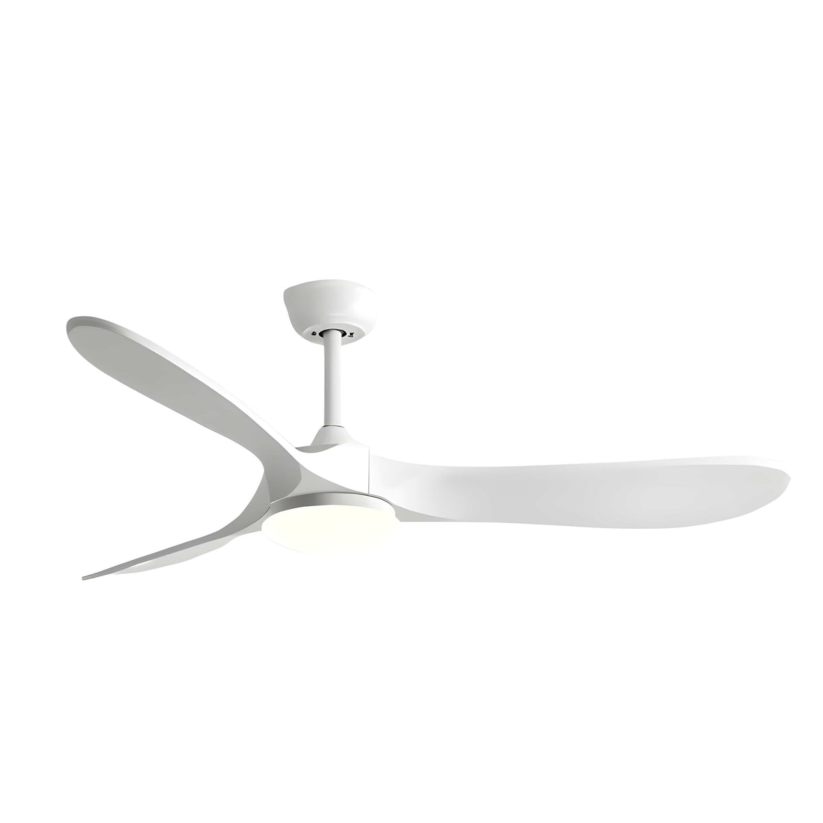 Ventilateur de plafond Maverick avec éclairage, télécommande et moteur DC ∅ 92 cm x H 25 cm / Blanc