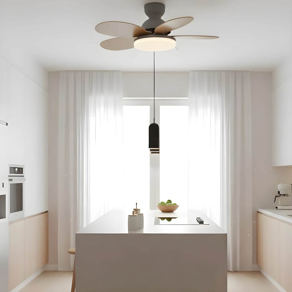 Ventilateur de Plafond Moderne avec LED Intégrée et Télécommande