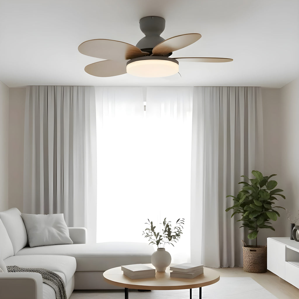Ventilateur de Plafond Moderne avec LED Intégrée et Télécommande