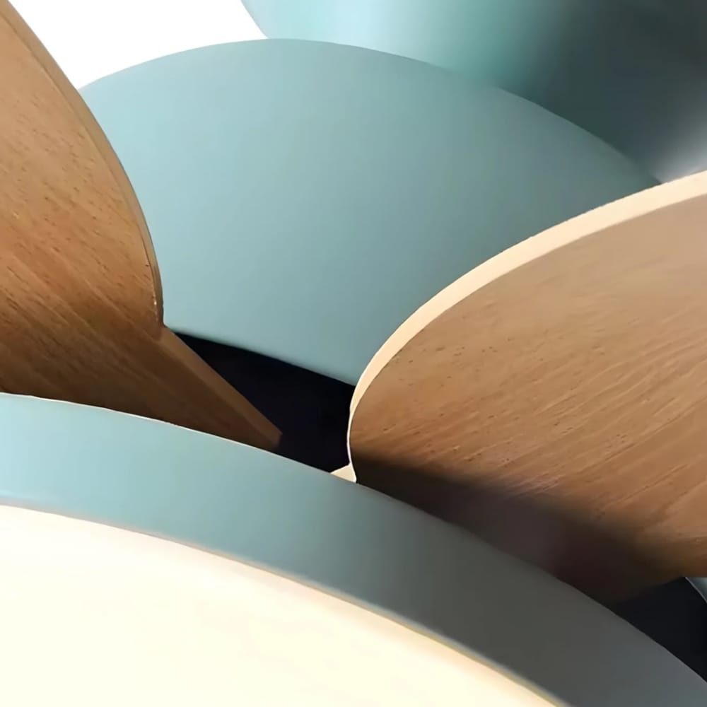 Ventilateur de Plafond Moderne avec LED Intégrée et Télécommande
