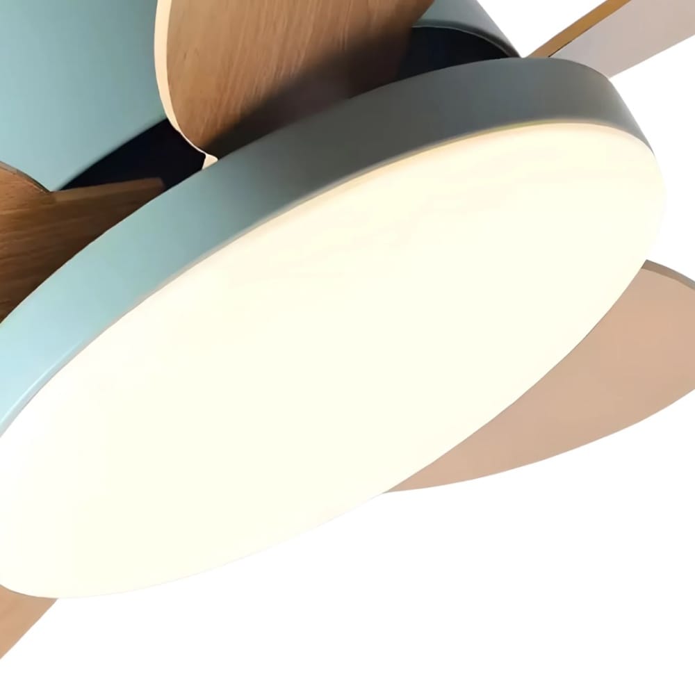 Ventilateur de Plafond Moderne avec LED Intégrée et Télécommande