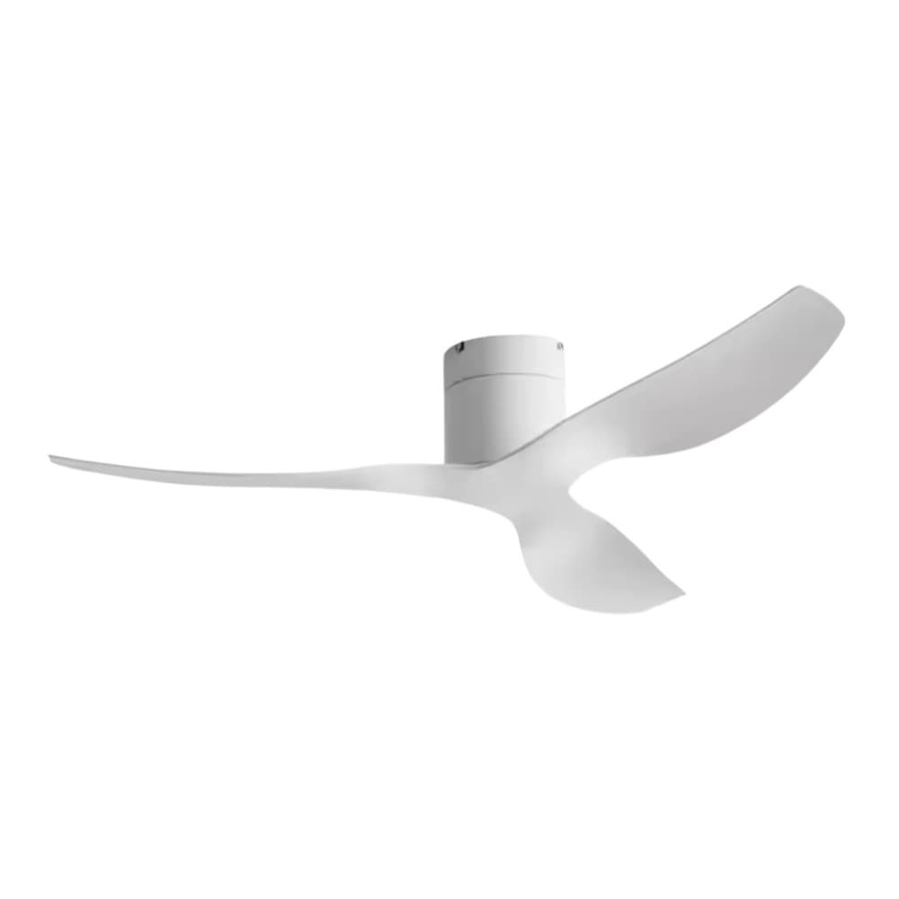 Ventilateur Plafond Silencieux Moteur DC Ultra-Plat  – Diamètre 114 cm / 132 cm 114 cm (Pièce de 10 m² à 20 m²) / Blanc Pur