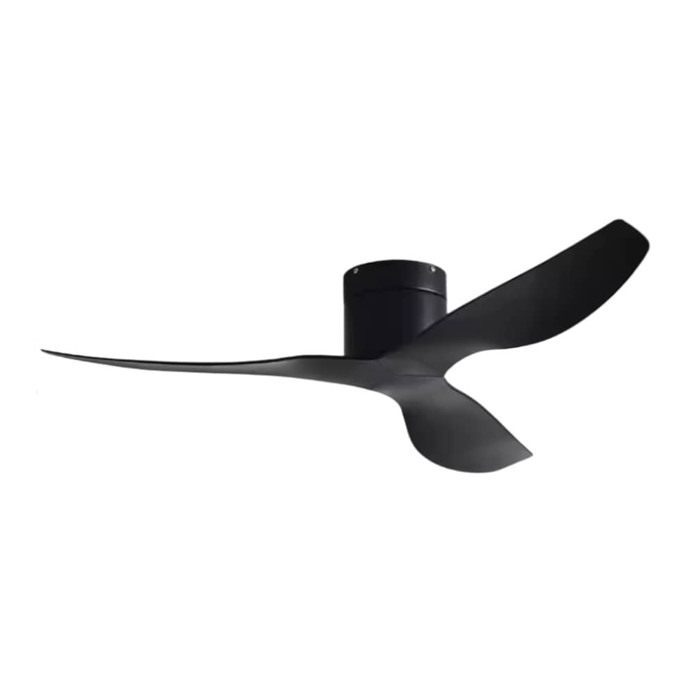 Ventilateur Plafond Silencieux Moteur DC Ultra-Plat  – Diamètre 114 cm / 132 cm 114 cm (Pièce de 10 m² à 20 m²) / Noir Mat