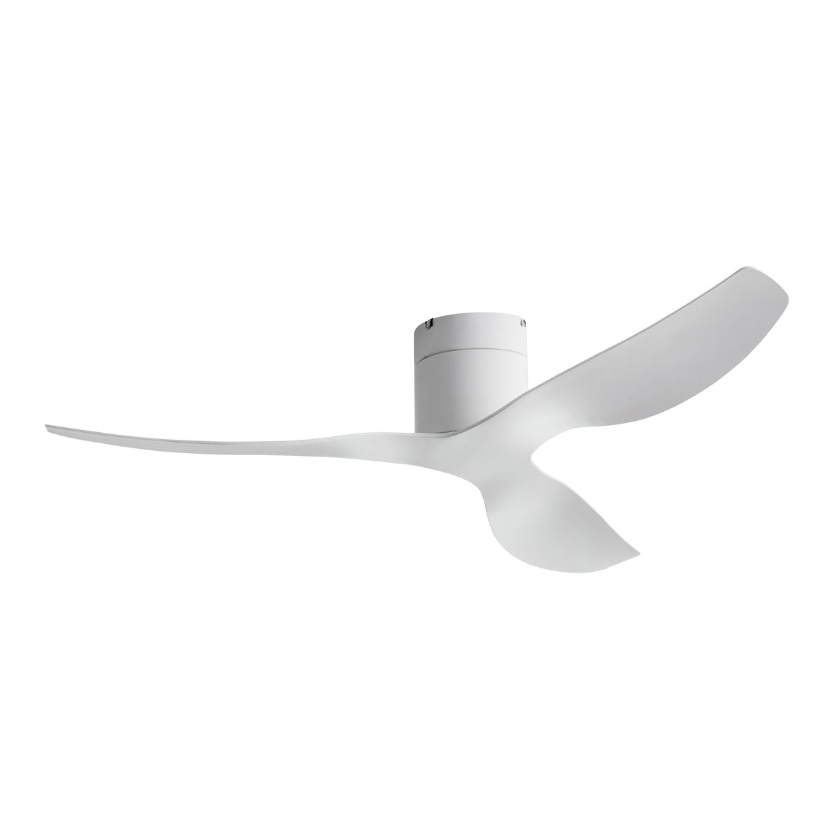 Ventilateur de Plafond Extra-Plat Silencieux pour Plafond Bas Sans Lumière LED, Télécommande et Réversible Été/Hiver - Voltaire