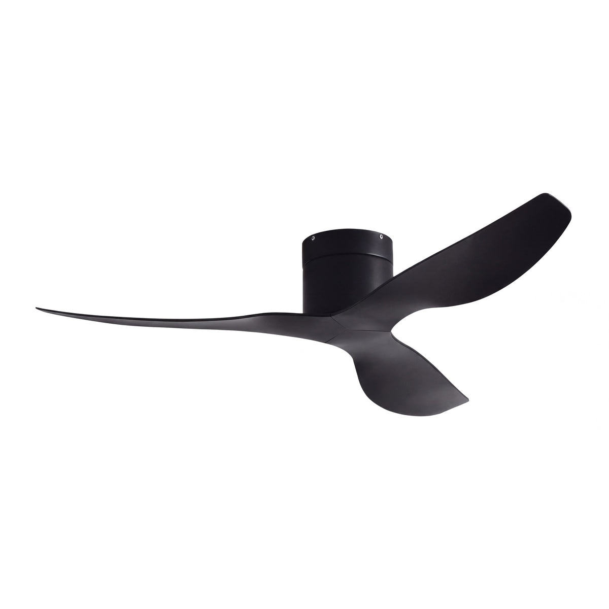 Ventilateur de Plafond Extra-Plat Silencieux pour Plafond Bas Sans Lumière LED, Télécommande et Réversible Été/Hiver - Voltaire